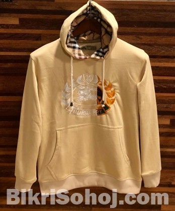 Burberry Men Premium Embroidery Hoodie